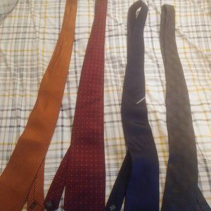 4 silk neck ties 2x Van Heusen, 1 Campia Moda, 1 Don Loeper